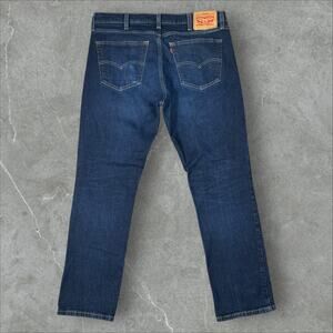 Levi's 511 Slim Straight Leg Mens Size 38x30 Strauss Y2K Dark Blue Denim Jeans